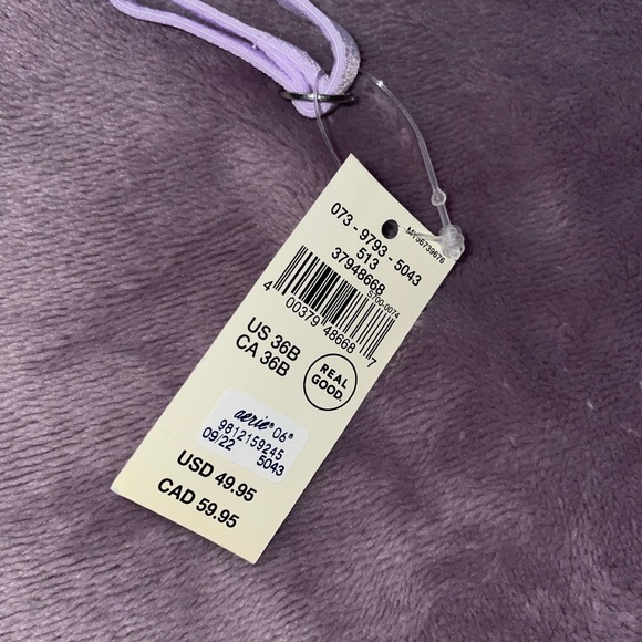 NWT - Aerie Lilac Purple Lace Bra - Size: 36B - Picture 2 of 4